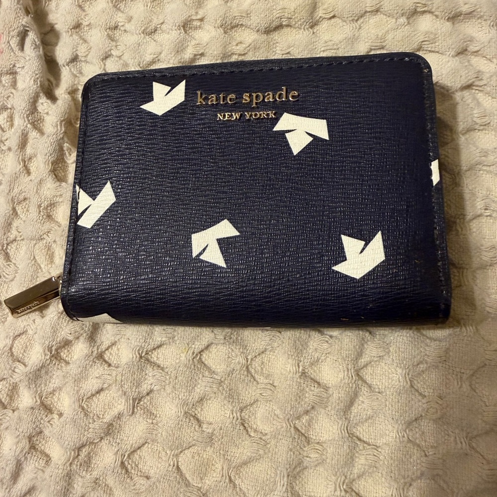 kate spade Spencer paper boats zip-around coin wallet